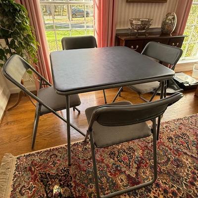Card table and four chairs