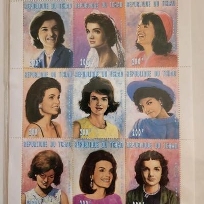 Jackie Kennedy Stamp Sheet