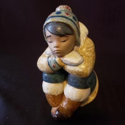 Lladro "Pensive Eskimo Boy" & Nuvuk Igloo & More (O-KD)