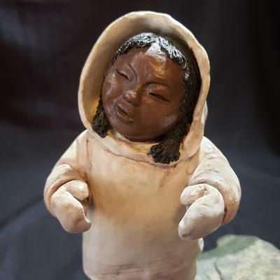 Lladro "Pensive Eskimo Boy" & Nuvuk Igloo & More (O-KD)