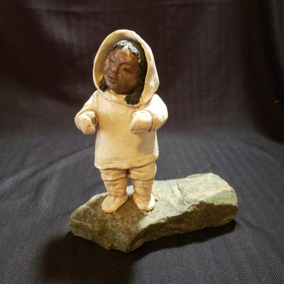 Lladro "Pensive Eskimo Boy" & Nuvuk Igloo & More (O-KD)