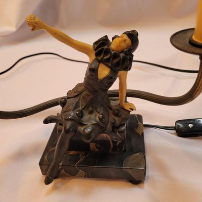 Art Deco Bronze and Marble Lamps (SR-EL)