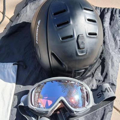 Moon Adult Ski Helmet -Adjustable - Skating helmet - Snowboard Helmet with Scott Snow Sport Googles and storage bags for both