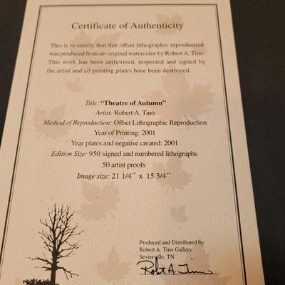 Robert A. Tino Signed and Numbered Print (L-EL)