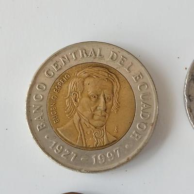 Remainder of Coins from around the world