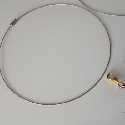 Assortment of Jewlery making / repair - and two cable necklaces