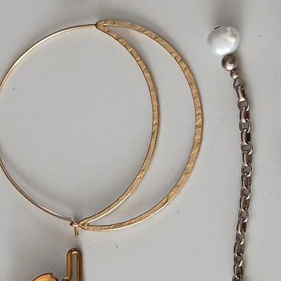 Assortment of Jewlery making / repair - and two cable necklaces