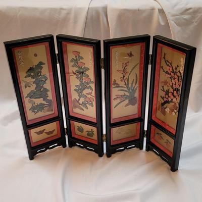 Two Asian Jewelry Boxes and Divider Screen (SR-EL)