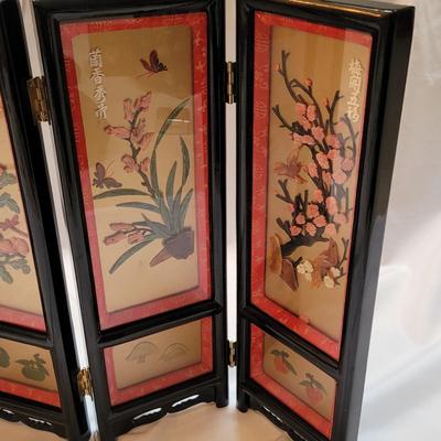 Two Asian Jewelry Boxes and Divider Screen (SR-EL)