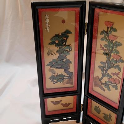 Two Asian Jewelry Boxes and Divider Screen (SR-EL)