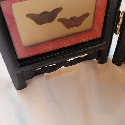 Two Asian Jewelry Boxes and Divider Screen (SR-EL)