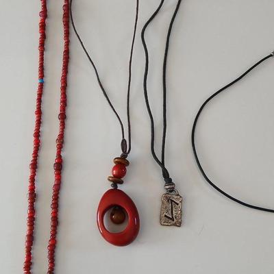 St. Lawrence Island Alaska trade bead necklace - a boho wooden necklace - and more