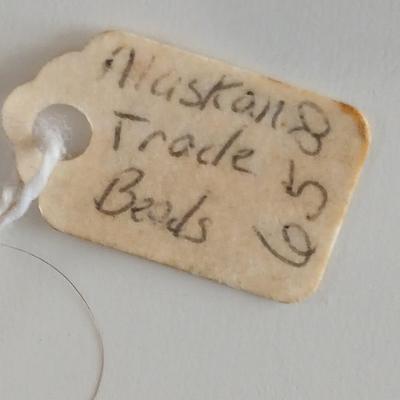 St. Lawrence Island Alaska trade bead necklace - a boho wooden necklace - and more