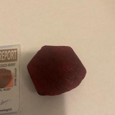 345 Carat Rough Cut Ruby Gem