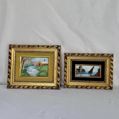 Two Paintings in Gold Ornate Frames (GB-DZ)