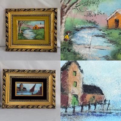 Two Paintings in Gold Ornate Frames (GB-DZ)