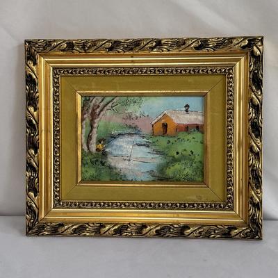 Two Paintings in Gold Ornate Frames (GB-DZ)