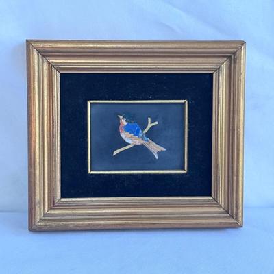 Framed Bird Stone Mosaic (GB-DZ)