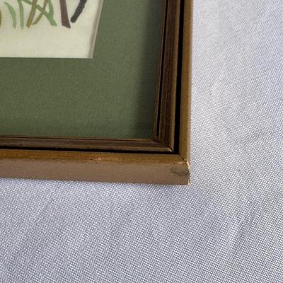 Two Silk Paintings w/ Boehm “Mr.Lincoln” Rose (GB-DZ)