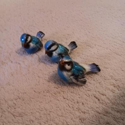 JWK FINE PORCELAIN PLATES FROM W. GERMANY AND 3 GOEBEL BLUE BIRDS