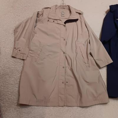 LADIES LL BEAN TRENCH COAT STYLE COATS SIZE 1X