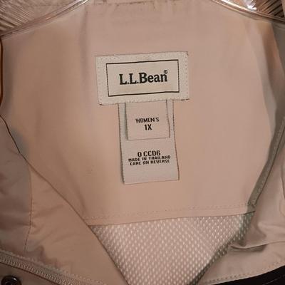 LADIES LL BEAN TRENCH COAT STYLE COATS SIZE 1X