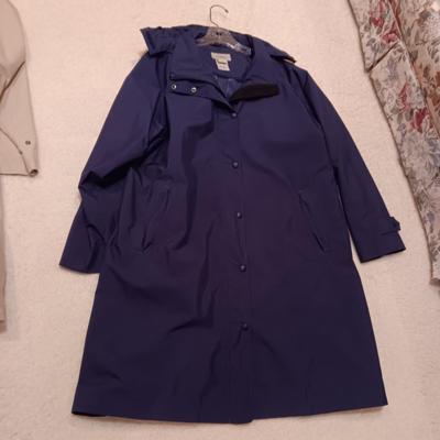 LADIES LL BEAN TRENCH COAT STYLE COATS SIZE 1X