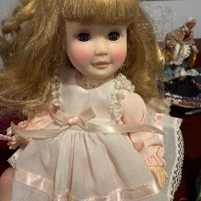 Two antique porcelain dolls