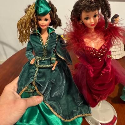 Two Gone with the Wind Barbie dolls