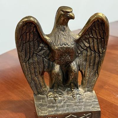 Brass eagle statue
