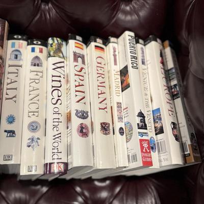 Lot of travel books