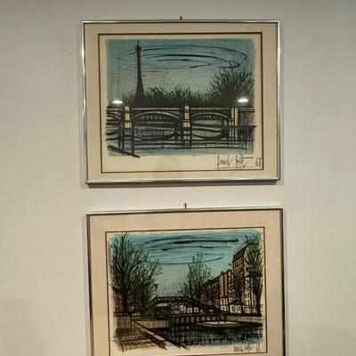 Four Bernard Buffet signed artwork