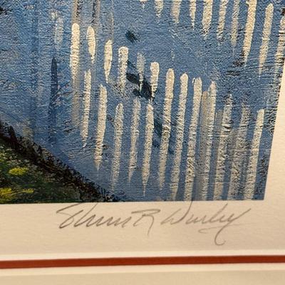 Signed and numbered Summer time framed art