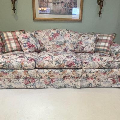 LIKE NEW SUPER SOFT FLORAL PRINT SOFA