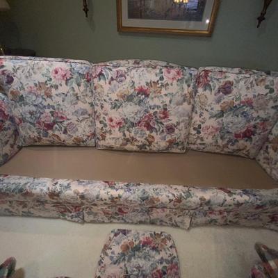 LIKE NEW SUPER SOFT FLORAL PRINT SOFA