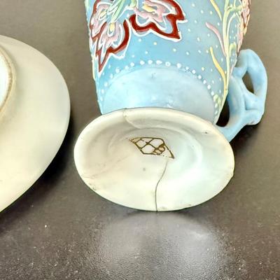Vintage Ardalt Japanese Lenwile Moriage Demitasse Cup and Saucer