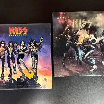 Vintage Pair of KISS Albums