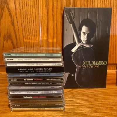 NEIL DIAMOND BOX SET, SHERYL CROW, PRINCE, AND SOME EASY LISTENING CD'S