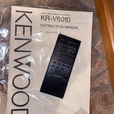 KENWOOD RECEIVER KR-V6010, SONY 5 DISC CHANGER CDP-CE500 WITH ADVENT SPEAKERS.