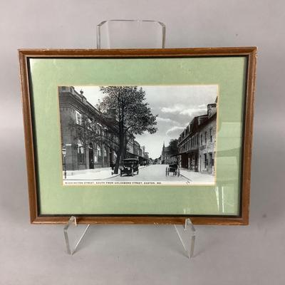 D8229 Vintage Framed “Washington St.,Easton,Md” Photograph Print