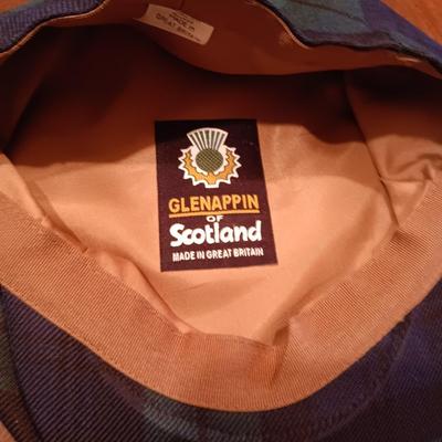 GLENAPPIN OF SCOTLAND FLAT CAP AND 100% WOOL FEDORA SIZE SMALL