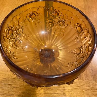 Cabbage Rose Amber Compote