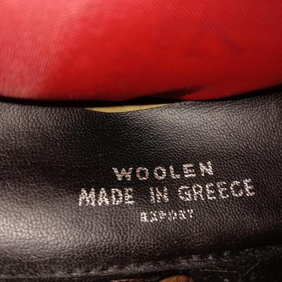 SHANDON HEADWEAR WOOL FLAT CAP WOVEN IN IRELAND AND THE OTHER IS MADE IN GREECE