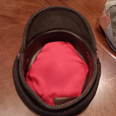 SHANDON HEADWEAR WOOL FLAT CAP WOVEN IN IRELAND AND THE OTHER IS MADE IN GREECE