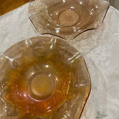 2 marigold carnival bowls