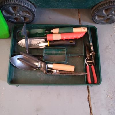 AMES LAWN BUDDY WITH GARDENING TOOLS