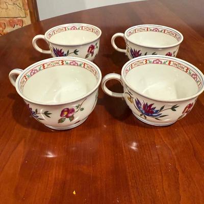 4 Genova floral tea cups