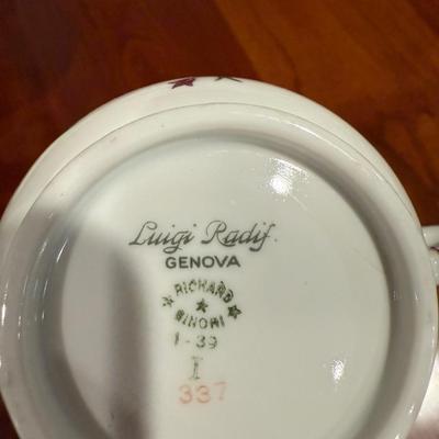 4 Genova floral tea cups