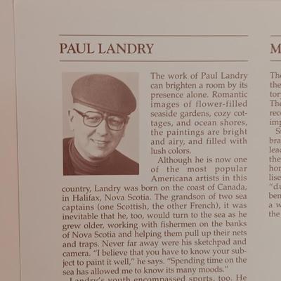 PAUL LANDRY "MORNING WALK" SIGNED AND NUMBERED 433/850 PRINT INCLUDES COA