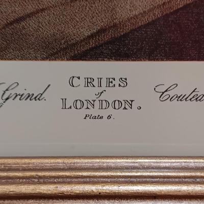 "CRIES OF LONDON" PAINTED BY F WHEATLEY / D'APRES VENDRAMINI PLATE 13 & 6 FRAMED PRINTS